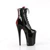 Pleaser - INFINITY1020FH Bottes de plateforme, Pole dance chaussures - Noir/Rouge Product image